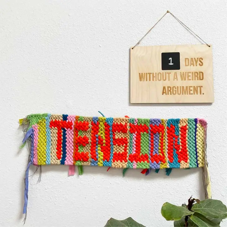 "Days Without a Weird Argument" Wall Sign