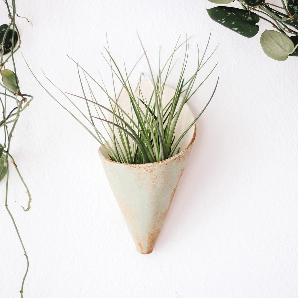 Ceramic Cone Wall Planter