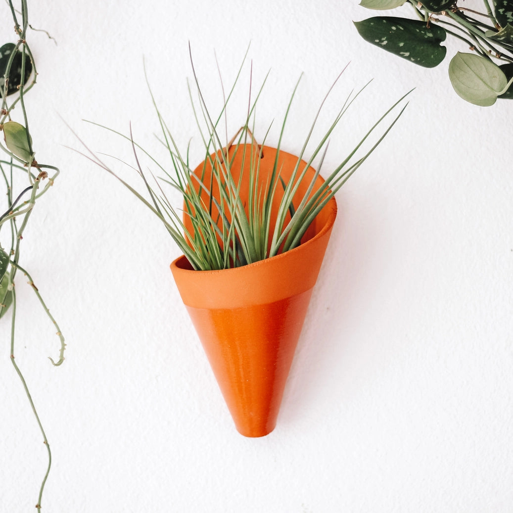 Ceramic Cone Wall Planter